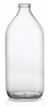 1000 ml infuusflacon, helder, type 1 geblazen glas