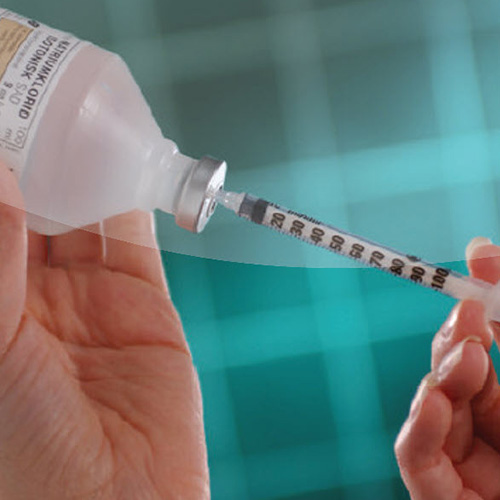 500 ml flacon PEHD Ø 32 mm felskraag